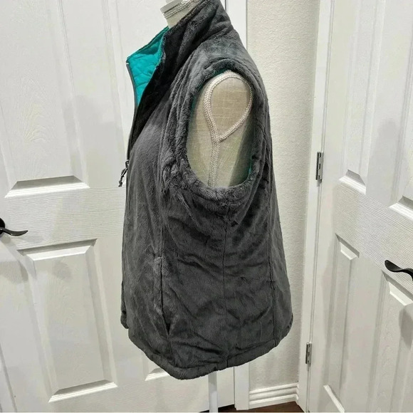 Free Country quilted reversible sleeveless vest puffer size L Green Gorpcore - Picture 4 of 13